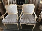 Pair, Vintage, Cane Back Chairs